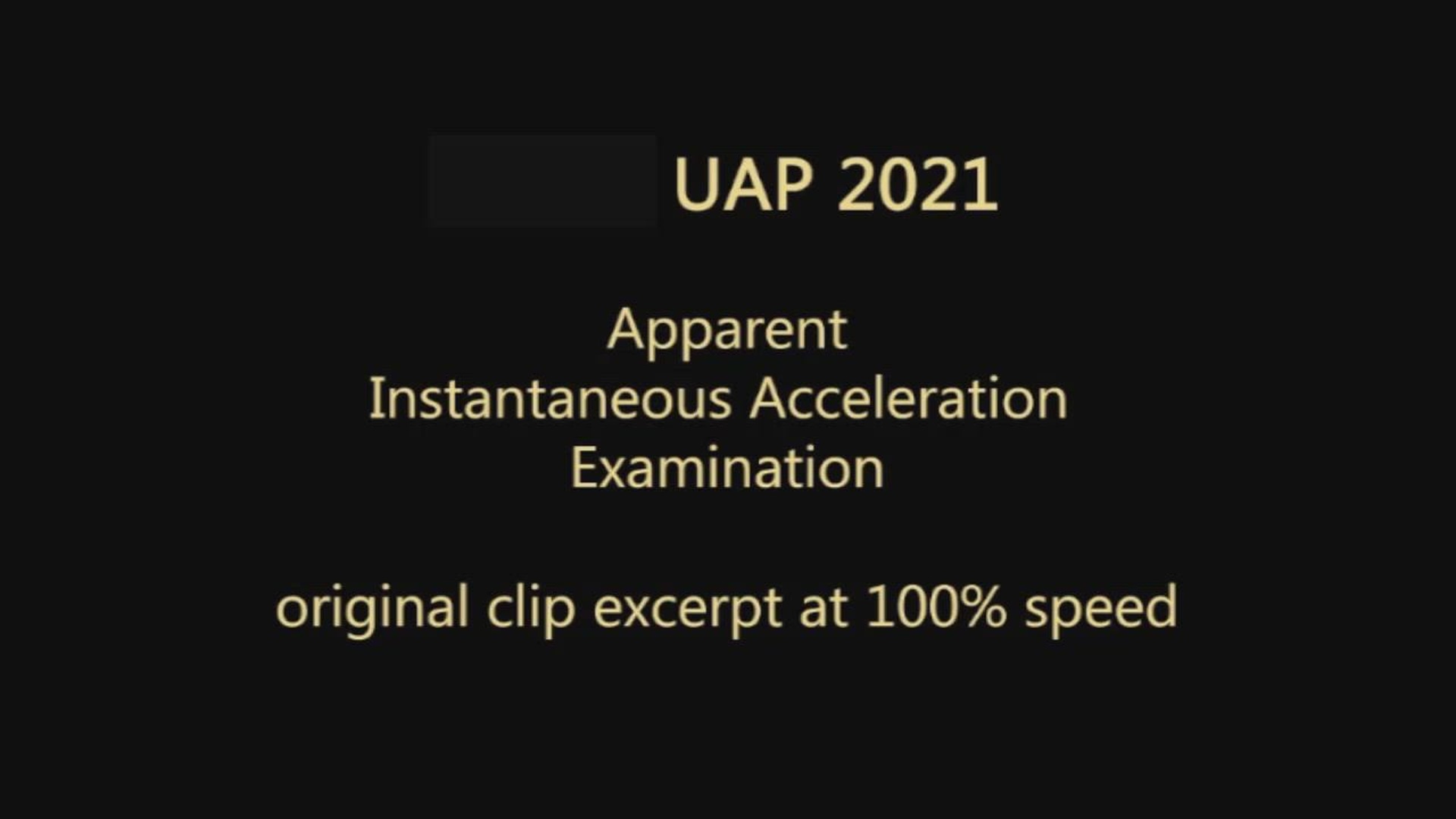 Still frame from the DOW-UAP-PR051 Syrian UAP instant acceleration video.